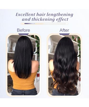 Elailite Synthetic Clip in Hair Extensions - 18 Clips 58cm Long 140g - Straight White Hairpiece for International Shipping - Buy Online on GoSupps.com