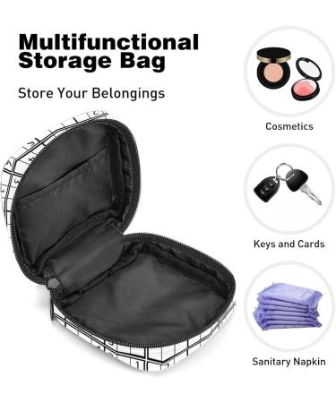 Women's Bonds Storage Pockets Stillpad Holder - Black & White Sudoku Game Portable Period Kit - Feminine Product Bag for Girls - Buy Online on GoSupps.com