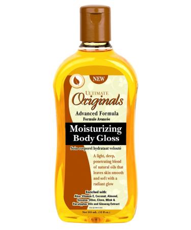 Ultimate Originals Moist Body Gloss 12 Ounce (354ml) (3 Pack)