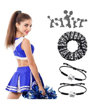 20 Pcs Cheerleader Bracelet & Scrunchies Set - Cheerleader Gifts for Cheer Team & Birthday Party - Buy Online on GoSupps.com