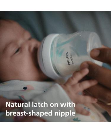 Philips Avent Natural Response Baby Bottle - 2X 125ml Baby Milk Bottle with AirFree Vent BPA Free for Newborn Babies Aged 0 Months+ (Model SCY670/02) x2 - Buy Online on GoSupps.com