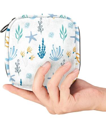 Coral Sea Animals Period Pouch - Tampon Storage Bag for Teens - Feminine Product Organizer - Multicoloured - Buy Online on GoSupps.com