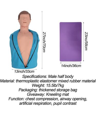 DRXRD CPR First Aid Training Mannequin with Carry Bag and Knee Pad for Teaching Emergency Training Aid - Buy Online on GoSupps.com