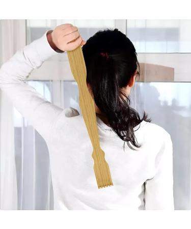 DC Voltage Bamboo Back Scratcher for Men & Women - Long Handle Massage Tool - Handicraft Finger Design - Buy Online on GoSupps.com