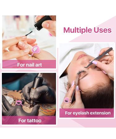 100PCS Pink Glue Rings for Eyelash Extensions - Smart Lash Holder for Volume Fanning Cup - Blooming Eyelash Glue Holder - Lash Extension Supplies - Buy Online on GoSupps.com