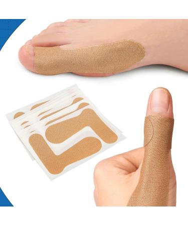 Turf Toe Straps 10 Pcs - Antiabrasion Big Toe Tape for Injuries - Soft Skin Friendly Adhesive Toe Straighteners - Buy Online on GoSupps.com