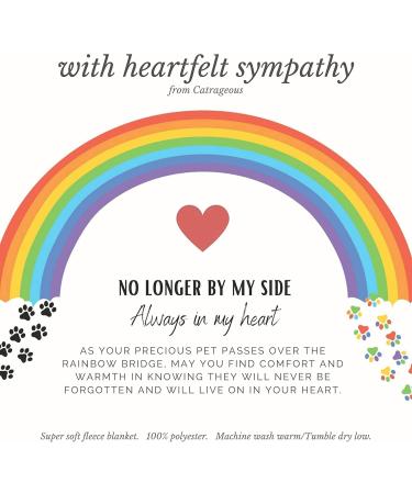Catrageous Pet Memorial Blanket - Rainbow Bridge Bereavement Gift for Dog or Cat Loss - Buy Online on GoSupps.com