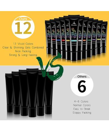 SEISSO Stamp Nail Polish Gels - 12 Colors Stamping Gels (Black, White, Glitter) for Nail Stamp Plate Stamper - Buy Online on GoSupps.com