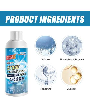 Stone Stain Remover Cleaner Marble Crystal Nano Plating Stone Agent - Marble Cleaner for Stone Granite Marble Slate Limestone Ceramics - Buy Online on GoSupps.com
