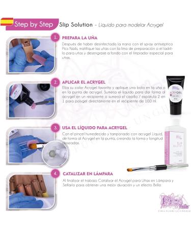 Acrygel Slip Solution 100ml - Softens & Facilitates Hybrid Gel Nail Modeling - 3.5 fl.oz - Buy Online on GoSupps.com