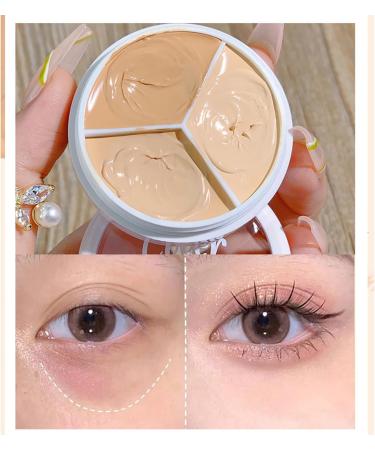 Concealer 3-Color Concealer Make Up Waterproof Leg Foundation Full Cover Concealer Palette Corrects Dark Circles Red Marks Scars (3# Blemish Eliminator 4.5g) - Buy Online on GoSupps.com