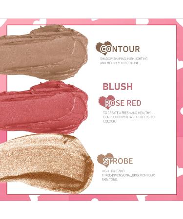 Sparkling Rose Cream Blush Stick - Waterproof, Long Lasting Multi Stick Makeup for Cheeks, Eyes, and Lips - Buy Online on GoSupps.com