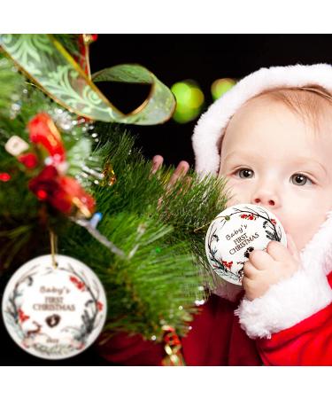 2022 Babys First Christmas Ornament - Ceramic 3 Inch Baby Ornament - Buy Online on GoSupps.com