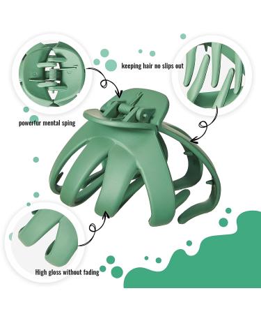 8-Piece Matte Big Octopus Hair Clips - Large Grip Spider Claw Clips for Women and Girls - Buy Online on GoSupps.com