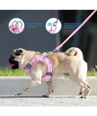 Buy BriFit Cat Dishes & Adjustable Harness - Reflective Stripes Pink XXS for Kittens & Small Dogs (4.41-61 lbs) - International Shipping Available - Buy Online on GoSupps.com