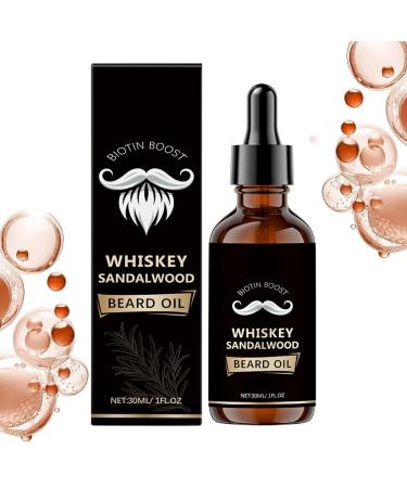 WJnflQN Beard Oil - Natural Softener and Moisturizer | Oil for Facial Hair and Thick Mustaches for Daily Care Morning Shower Styling Travel