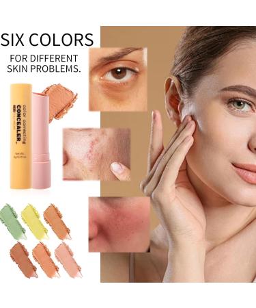 Concealer Stick 6 Shades Full Coverage Concealer Lightweight Texture and Long Hold for Camouflage Imperfections Face Cosmetics for Women and Young Girls - Buy Online on GoSupps.com