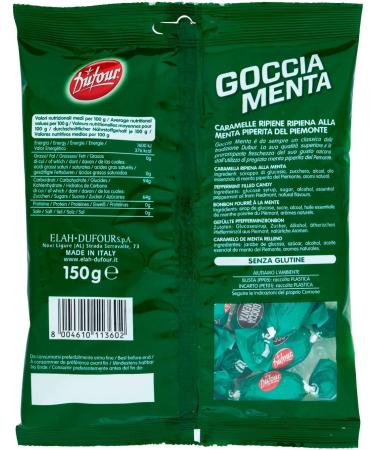 Dufour Caramelle Goccia Menta Mint Candies 150g - Buy Internationally | Authentic Flavor & Freshness - Buy Online on GoSupps.com