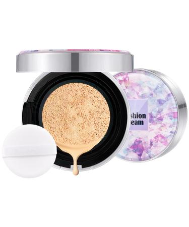 Air Cushion CC Cream Foundation - BB Cream Face Makeup Foundation for Natural Skin Radiant & Moisturizing Skin Easy Application Create Long-Lasting & Waterproof Face Makeup (Natural 3.21 Ounce)