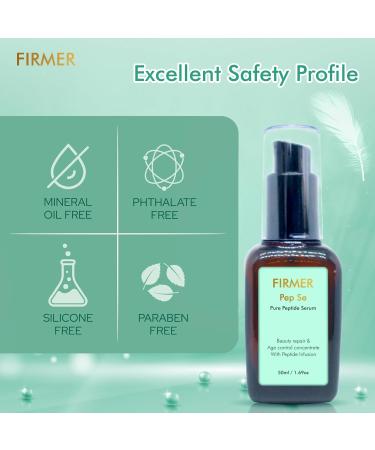 Firmer Pure Peptide Serum - Boost Collagen & Elastin Reduce Fine Lines & Wrinkles Hydrating Facial & Neck Serum for Men & Women - 50 ML - Buy Online on GoSupps.com