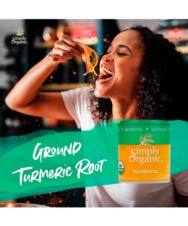 Certified Organic Simply Organic Ground Turmeric Root | 0.53 oz - Pure & Natural - Buy Online on GoSupps.com
