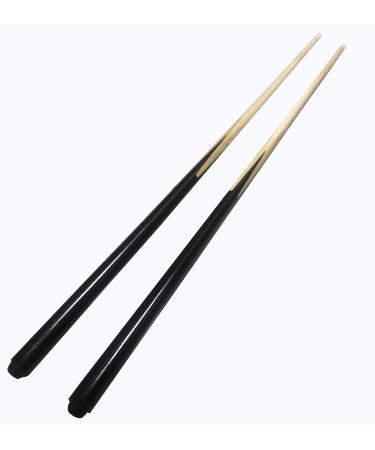 JX 36" Wooden Billiard House Cue Sticks Shorty Cues Pool Cues for Kids Hardwood Billiard Cue Sticks 13mm Glue-on Tips,Set of 2