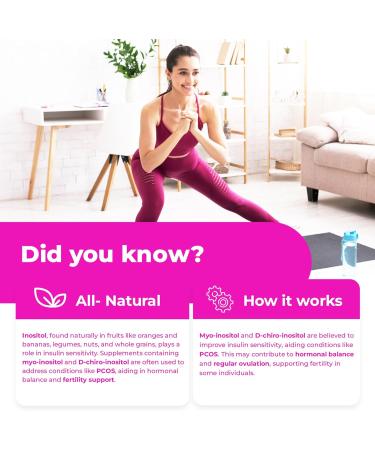 New HIGHEST POTENCY 1000mg per serving Myo-Inositol D-Chiro Inositol 40:1 (2 capsules per serving) PCOS Management Improved Ovarian Function Regulate Menstrual Cycle. Fast Acting Non-GMO Vegan Gluten Free. 60 Easy to Swallow Capsules. 60 count (Pack of 1) - Buy Online on GoSupps.com