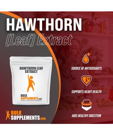 Hawthorn Leaf Extract Powder for Heart Health - 250g (8.8 oz) - Bulksupplements.com - Buy Online on GoSupps.com