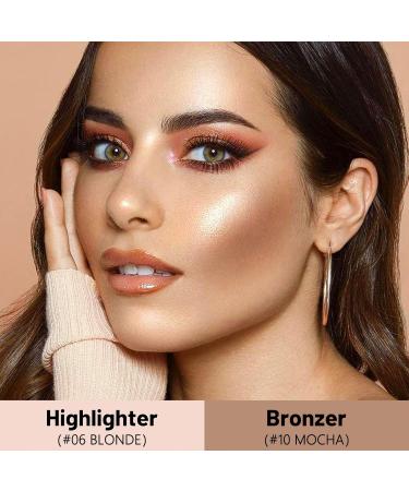 ANGLICOLOR 2 Pcs Contour Stick Bronzer Stick Highlight Stick Highlighting Stick Long Lasting Makeup Face Brightens & Shades Wand Lightweight Highlight Bronzer Makeup for Face Cheek (#06#10) 0610 - Buy Online on GoSupps.com