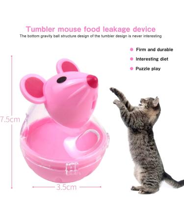 HUOXIG Cat Interactive Toy and Food Dispenser Treat Ball Cat Food Feeder Indoor Outdoor Cat Feeding Toys Transparent Mice Food Tumbler Pet interactive Toy Puzzle Play Toy Kids Toy -2PCS/Set - Buy Online on GoSupps.com