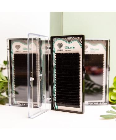 Lovely Silicone Single Eyelashes for Extensions - Black | C D L M Bend | 0.10mm Thickness 12mm Length - 16 Rows - Buy Online on GoSupps.com