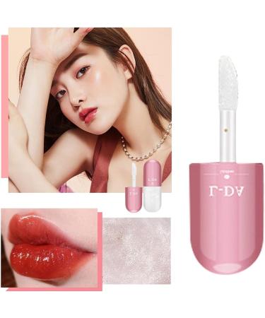 Mllkcao Lip Plumper Gloss | Long-Lasting Moisturizing Lip Balm Oil | Perfect Gifts for Women - Transparent & Pale Color - Buy Online on GoSupps.com