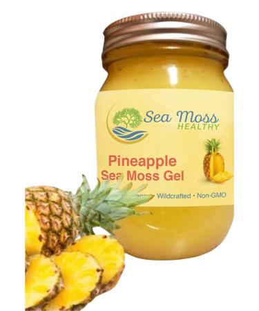 Sea Moss Gel- Wildcrafted Organic Irish Moss Non-GMO All Natural No Preservatives Vitamins and Minerals Healthy Digestion Immune Support (Pineapple)