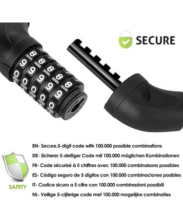 Spgood Bicycle Lock - High-Safety Combination Chain Lock with 14 Colors | Hardened Steel for Ultimate Security - Shop Now! - Buy Online on GoSupps.com