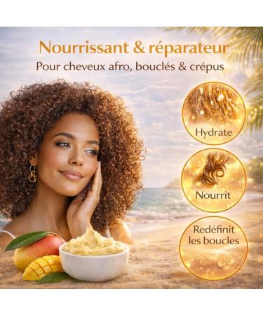 Beurre de Mangue Bio 120gr | Soins Peaux S ches Normales | Hydratant - Nourrissant - R g n rant | 20% EN PLUS - Buy Online on GoSupps.com