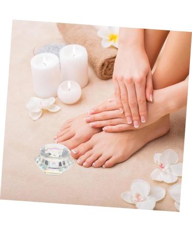 minkissy 3pcs Nail Art Crystal Cup Shot Glass with Lid Glass Mug with Lid Clear Tumbler Containers with Lids Nail Art Liquid Cup Color Mixing Dish Pen Washing Bucket Crystal Pen Wash Cup 6.5x6.5cmx3pcs Whitex3pcs - Buy Online on GoSupps.com