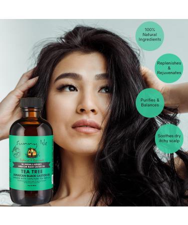 Sunny Isle Jamaican Black Castor Oil with Tea Tree Oil 118ml - Buy Online on GoSupps.com