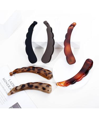 6 Large Colorful Banana Clips - Non-Slip Hair Holders for Thick Hair | Perfect Ponytail Accessory for Women & Girls - Buy Online on GoSupps.com