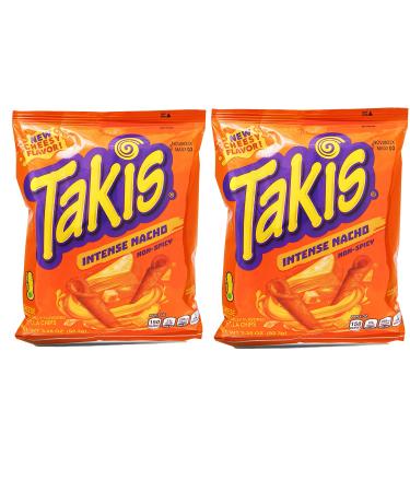 Generisch Takis Nacho Intense Tortilla Chips 92g Mexico Pack of 2