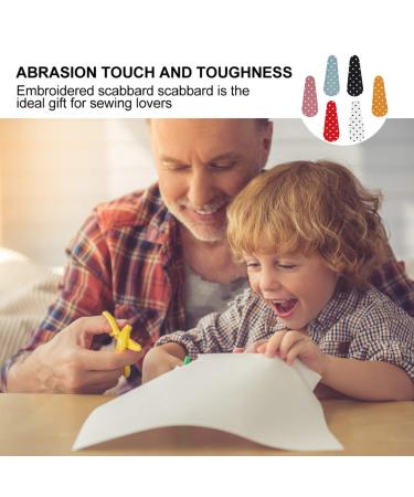 Beavorty 3-Piece Ginkgo Leather Scissor Protector Covers - Polka Dot Safety Sheath for Eyelash Scissors (2.5x6.3cm) - International Shipping Available - Buy Online on GoSupps.com