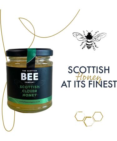 Scottish Clover Runny Honey 227g | The Scottish Bee Company | Natural UK-Made Sweet Honey - Buy Online on GoSupps.com
