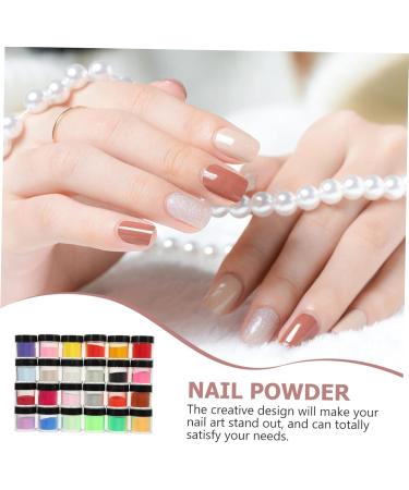 Baluue 72 Boxes Nail Crystal Powder DIY Manicure Powder Yn Nail Products Pigment Powder for Nails Pp - Buy Online on GoSupps.com