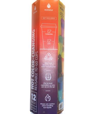 Manna Plastic Color Changing To-Go Cups 12-pack 16oz - Buy Online on GoSupps.com