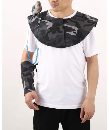 Buy Kuso Parrot Anti-Scratch Shoulder Protection - Multifunctional Hanging Bird Foot Chain Toy & Diaper Scarf for Small to Medium Birds (M Gray) - Buy Online on GoSupps.com