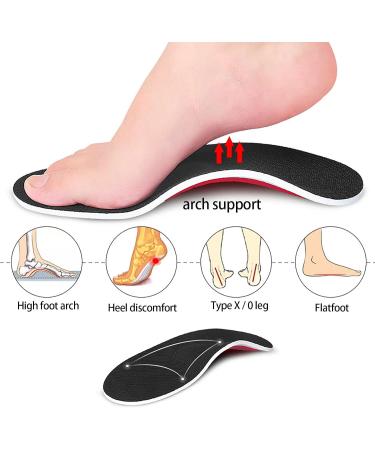 Orthotic Insoles for Heel Pain Relief - Comfortable Plantar Fasciitis Support for Men & Women - Black Orthopedic Insoles for Flat Feet - Buy Online on GoSupps.com