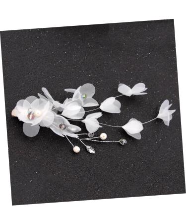 minkissy Comb hairstyles Women headpiece bridal hair comb handmade pearl hair comb DIY bridal headdress headwear rhinestone headpiece issue card girl child white Wedding - Buy Online on GoSupps.com