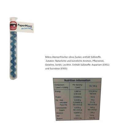 Buy PaperMints Cool Caps Mint Sugarfree Tubes 8-Pack | Fresh Mint Flavor | International Shipping Available - Buy Online on GoSupps.com