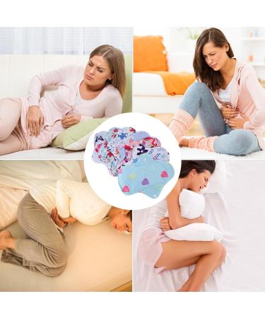 Womens Reusable Menstrual Pads 7pcs Set | Bamboo Charcoal Cloth Pads for Periods | Feminine Mama Panty Liners | Eco-Friendly Women's Panties - Buy Online on GoSupps.com