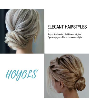 Hoyols U Shaped Hair Pins - 100 Count 2.4 Inch Silver Bobby Pins for Curly Waved Bun Clips Hairstyle - Women Girls Grips Updo for Thin Thick Hair - Buy Online on GoSupps.com