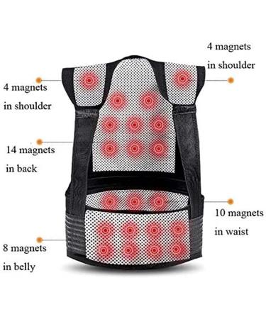 Tourmaline Self-Heating Back Support Brace Full Back Posture Corrector Spine Back Shoulder Lumbar Magnets Heating Therapy Belt Waist Brace (Size : Large) (X) (Large) - Buy Online on GoSupps.com